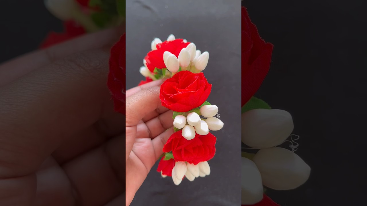 Artificial flower jewellery/jasmin buds & rose flower bangles