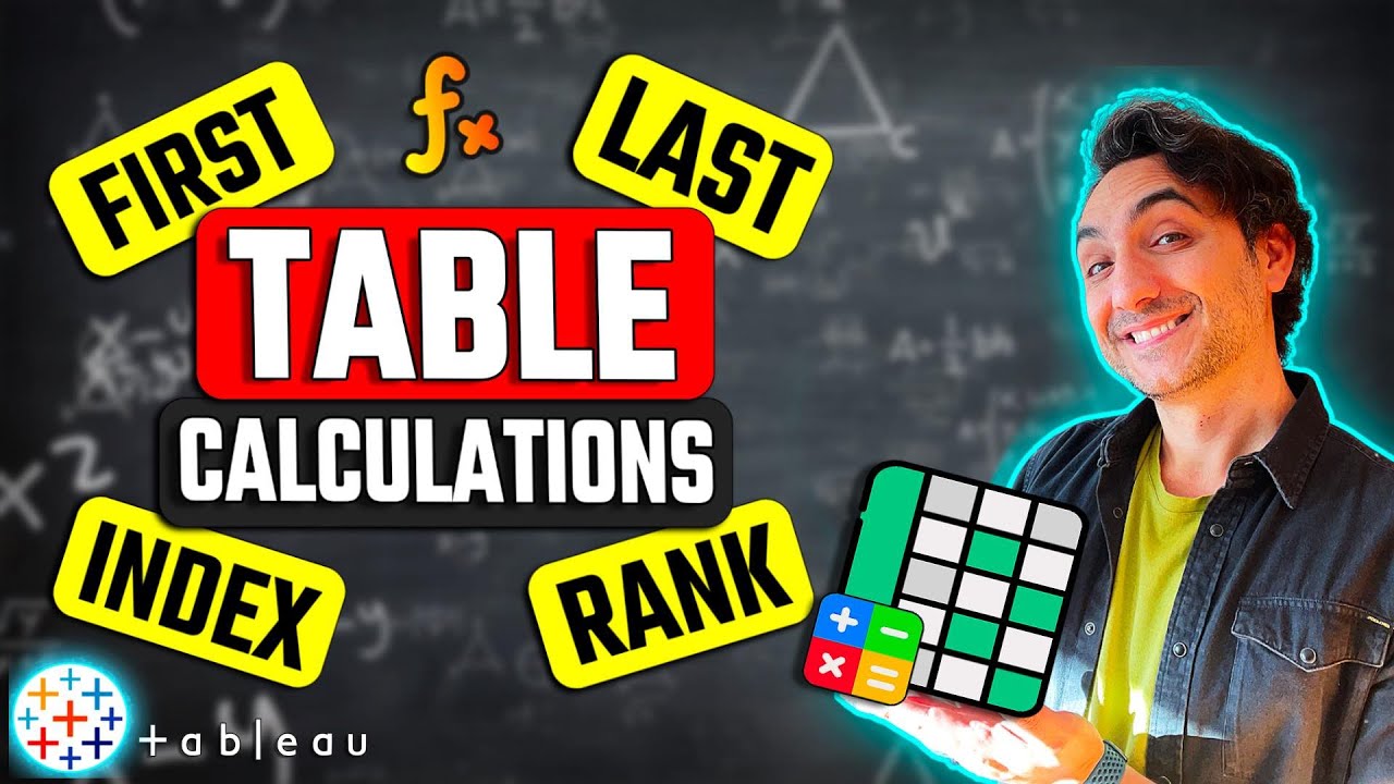 Вычисления в таблицах: FIRST, LAST, INDEX, RANK | Курс #Tableau #100
