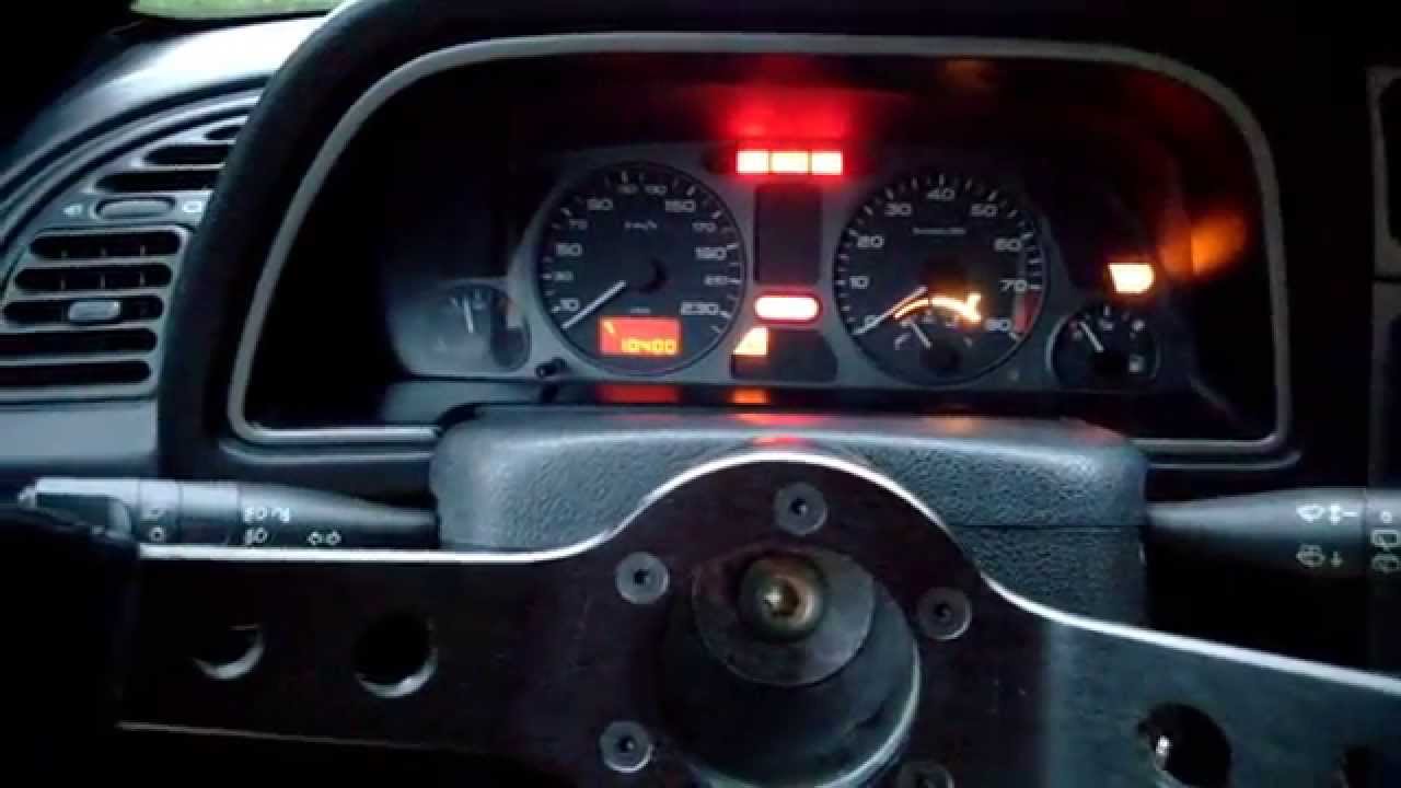 Peugeot 306 S16 bv6 / GTi-6 startup and acceleration