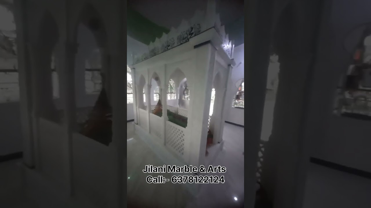 #shorts White Marble Carving Mazar Work #dargah #turbat #islamic #dargahsharif #naat