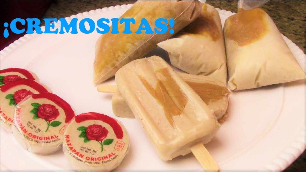 Paletas heladas de mazapán, que quedan cremositas! Bolis, hielitos o helados | Episodio 131