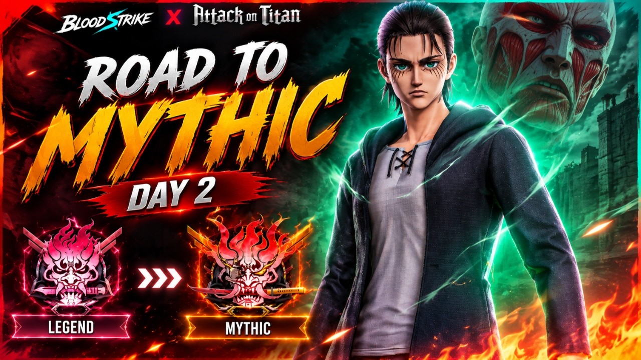 ROAD TO MYTHIC 🔥 | DAY 2 | LEGEND RANK PUSH | Blood Strike