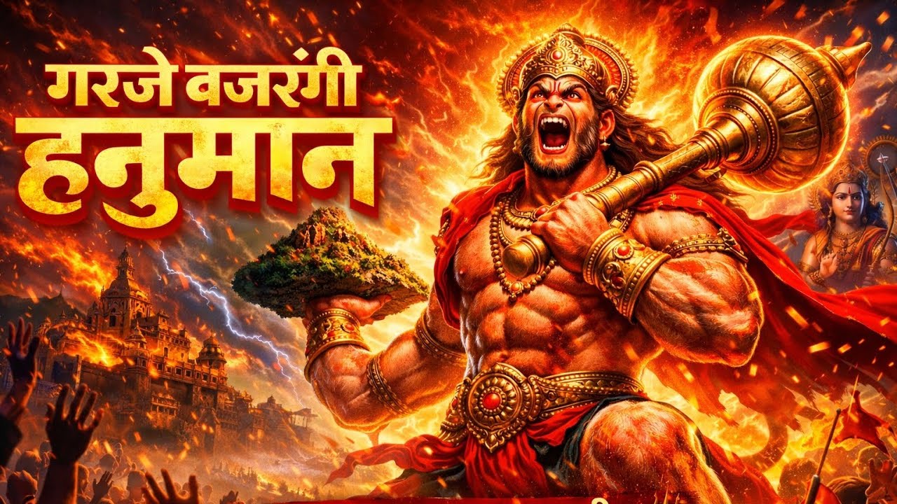 गरजे बजरंगी हनुमान 🔥 Powerful Hanuman Bhajan 2026 | Jai Bajrang Bali | Hanuman Powerful Song