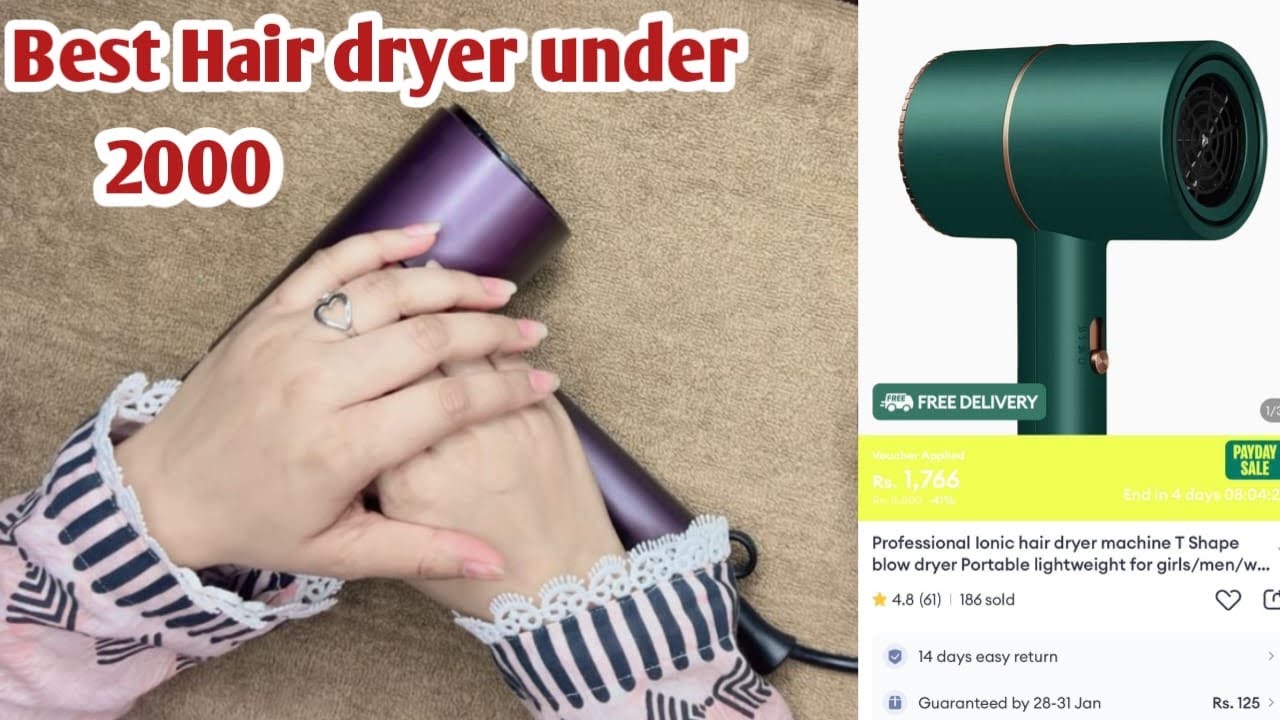 Top 4 Best Hair Dryer Under 2000 in  Pakistan 2025 | Best Hair Dryers For Women & Men