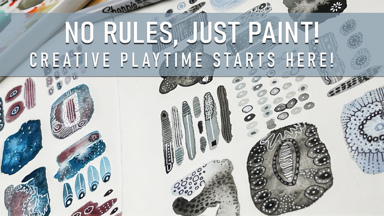 🎨How to Paint a Fun and Easy Watercolor Sampler!🌟