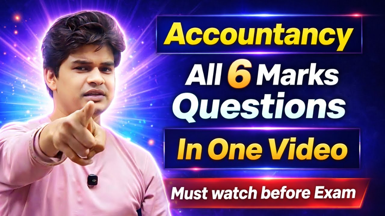 All 6 MARKS questions practice in ACCOUNTANCY class 12 | By AVDHESH SHARMA