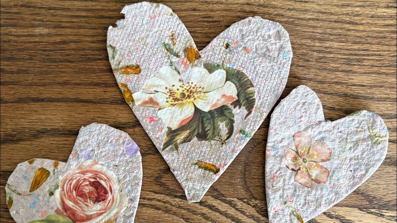 Homemade paper valentines 
