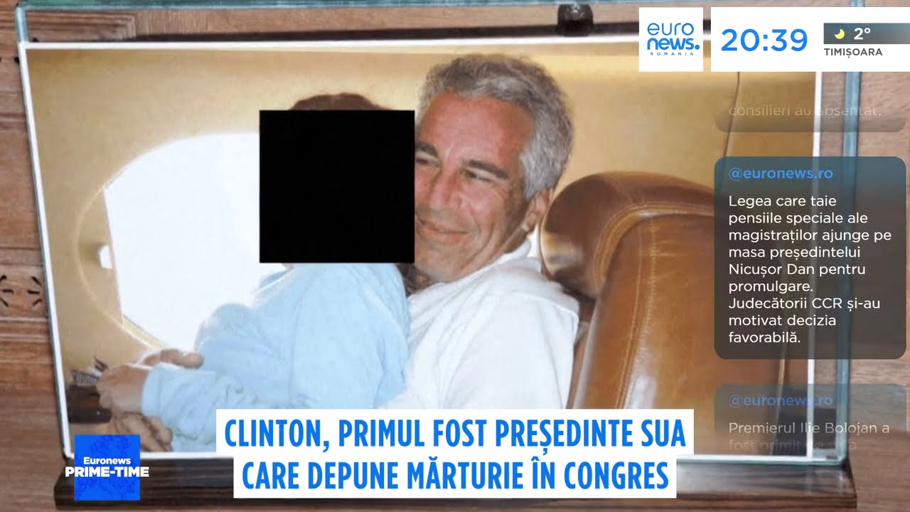 Clinton, primul fost președinte SUA care depune mărturie în Congres în legătură cu Jeffrey Epstein