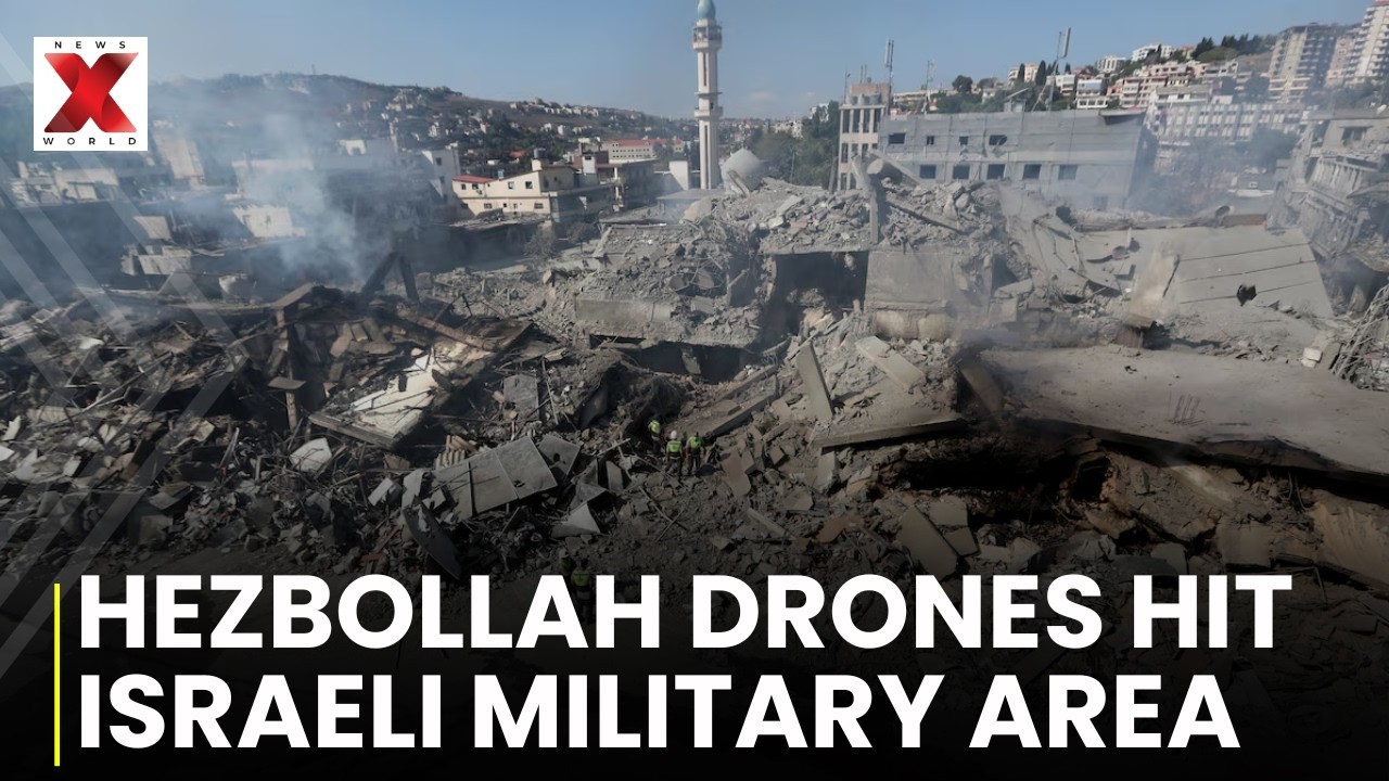 Suspected Hezbollah Drones Strike Israeli Military Area Near Lebanon Border | NewsX World