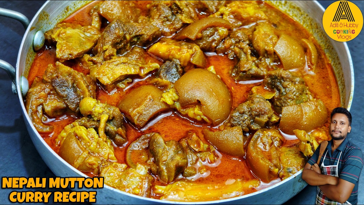 Spicy Masala Nepali Mutton Curry Recipe | Nepali Cutting Mutton Curry In Indian Style