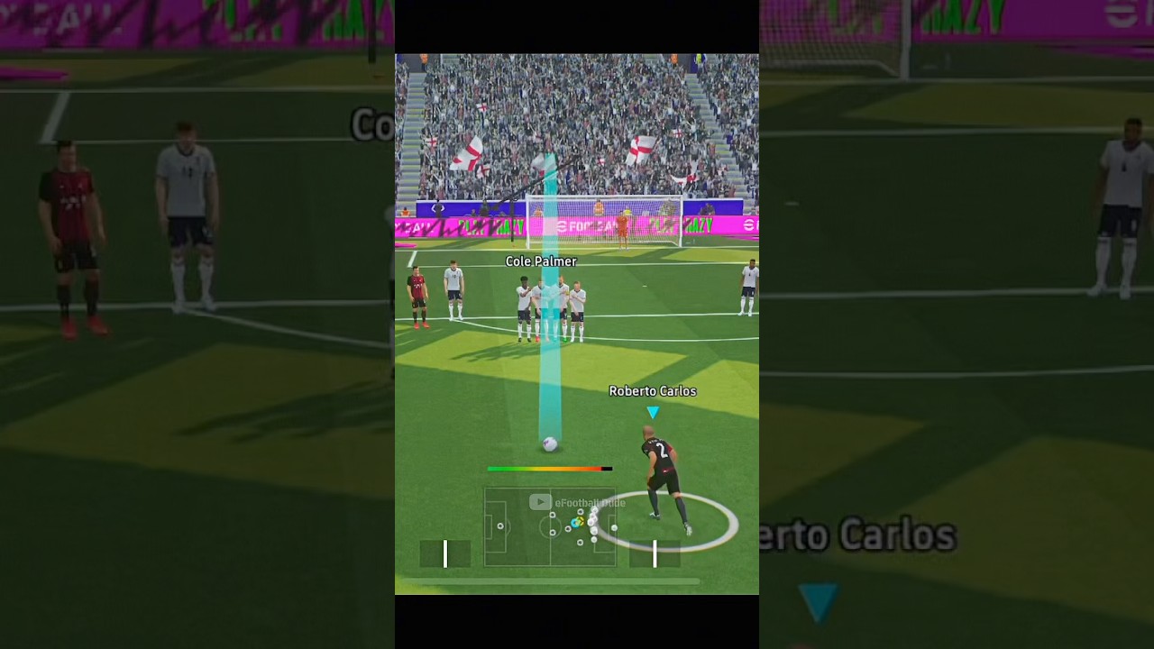 Roberto Carlos + New FreeKick Technique💀 | #efootball2026 #efootball #shorts