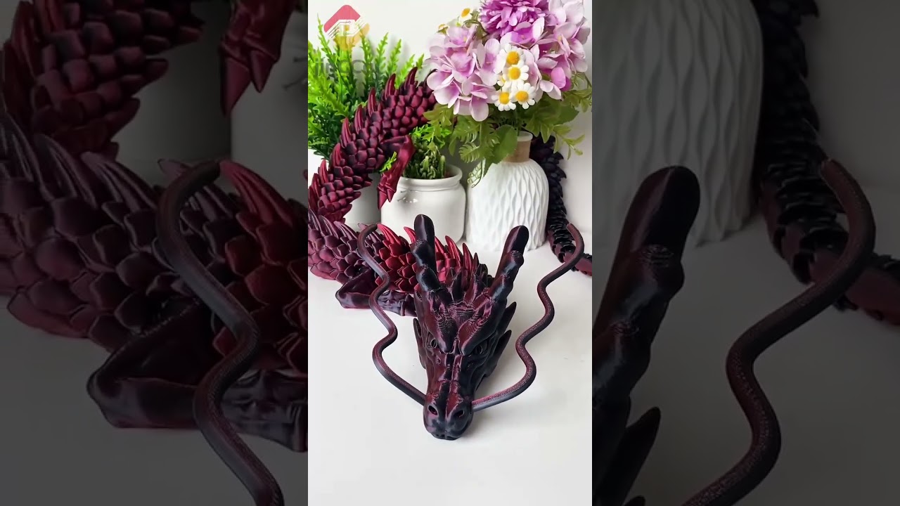 Majestic 2-Meter Chinese Dragon &ndash; Stunning 3D Printed Sculpture in Eco-Friendly PLA!