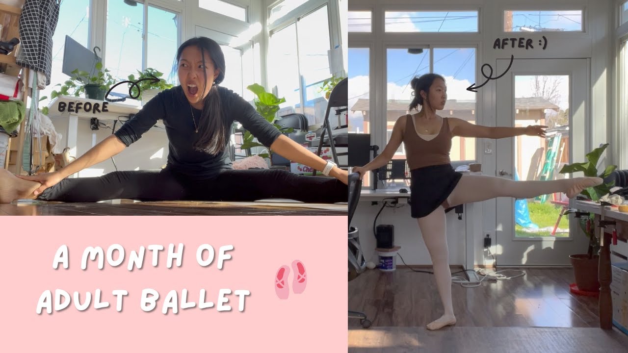 i tried taking a ballet class in my 20s - 1 month progress update!