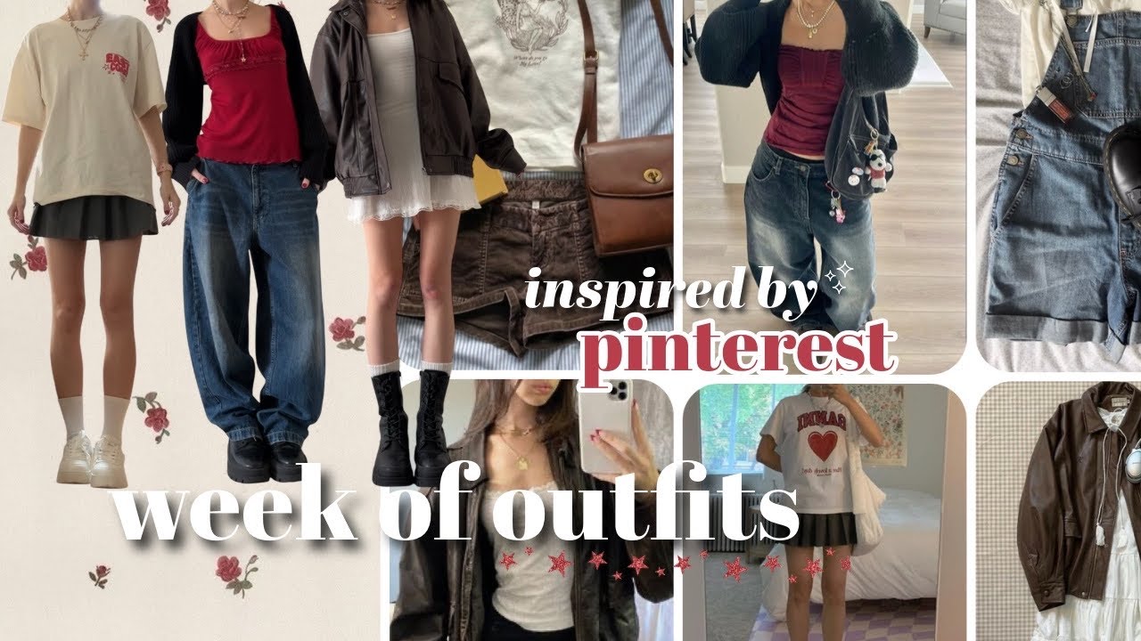 recreating pinterest outfits ☆ week of outfits (spring style, downtown aesthetic)