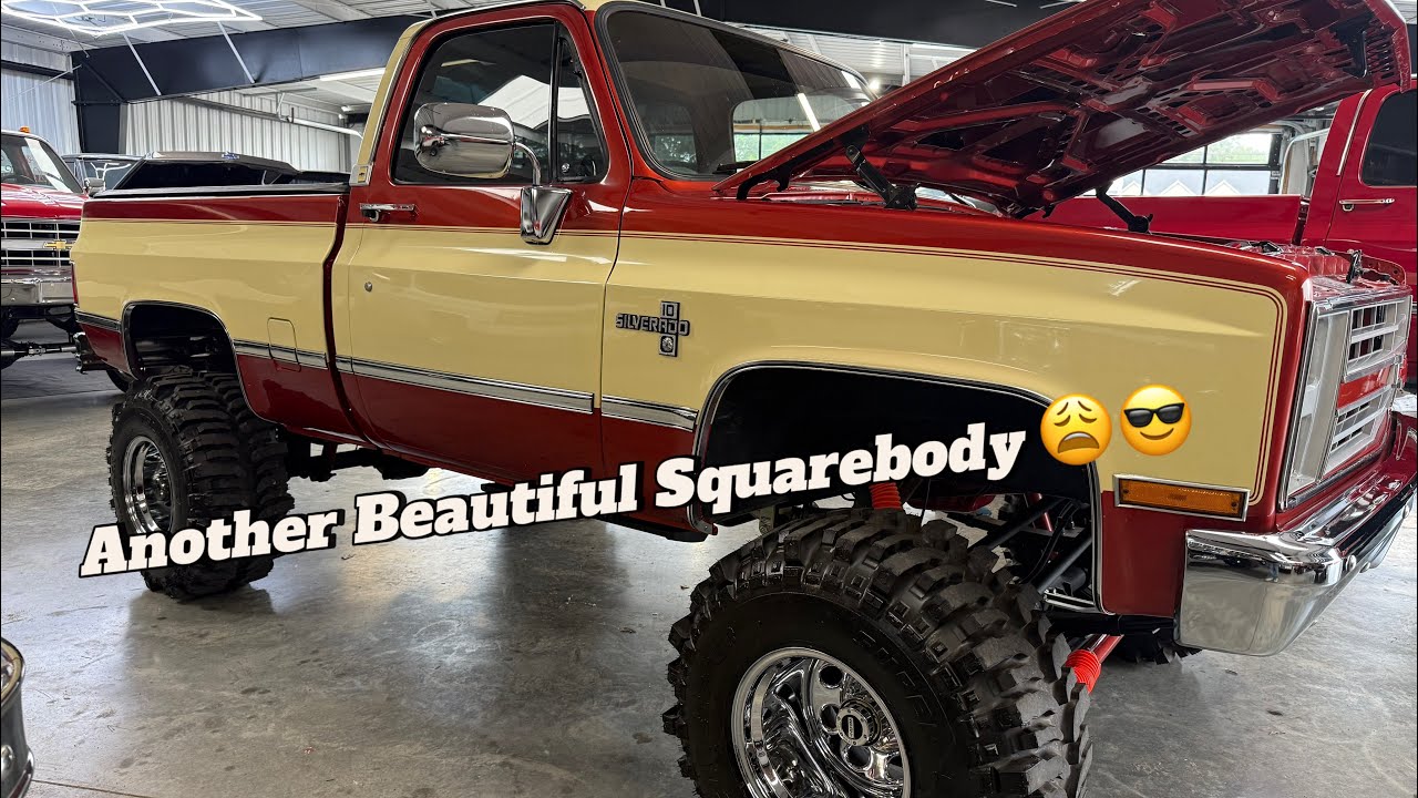 Another amazing restored Squarebody short bed, Chevy K 10 Lifted Powe Steps And More