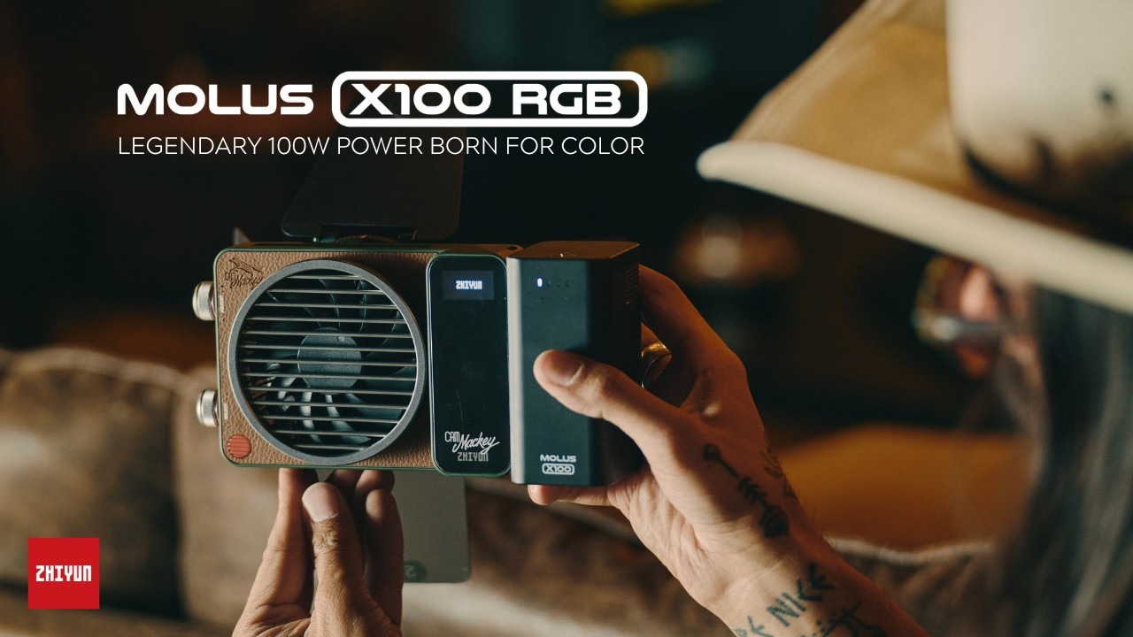 Introducing ZHIYUN MOLUS X100 RGB丨Palm-Sized 100W RGB Light