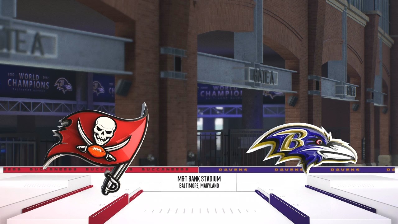 Madden NFL 26 &mdash; Тампа-Бэй Бакканирс (10-2) против Балтимор Рэйвенс (7-5) PS5, 14-я неделя (состав...
