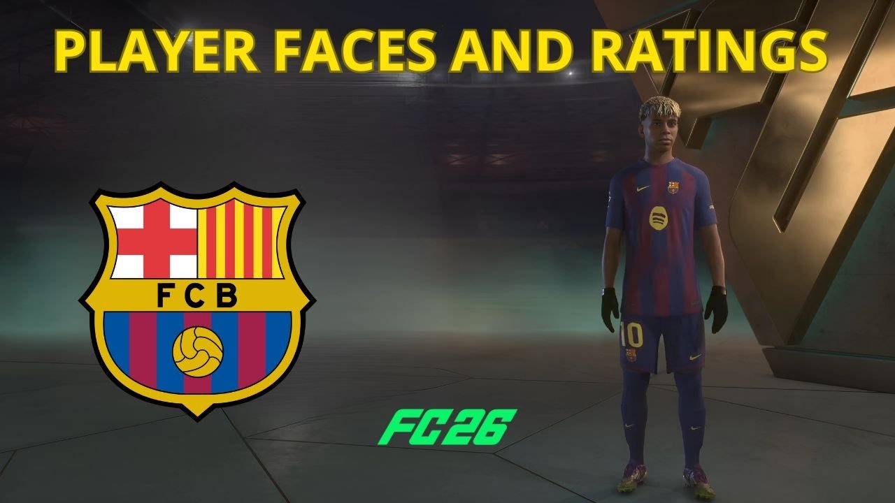 EA FC 26 - Barcelona - PLAYER FACES AND RATINGS