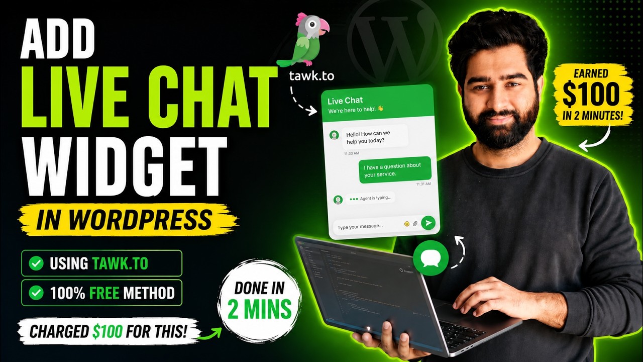 Best FREE Live Chat Plugin for WordPress | Tawk.to Tutorial