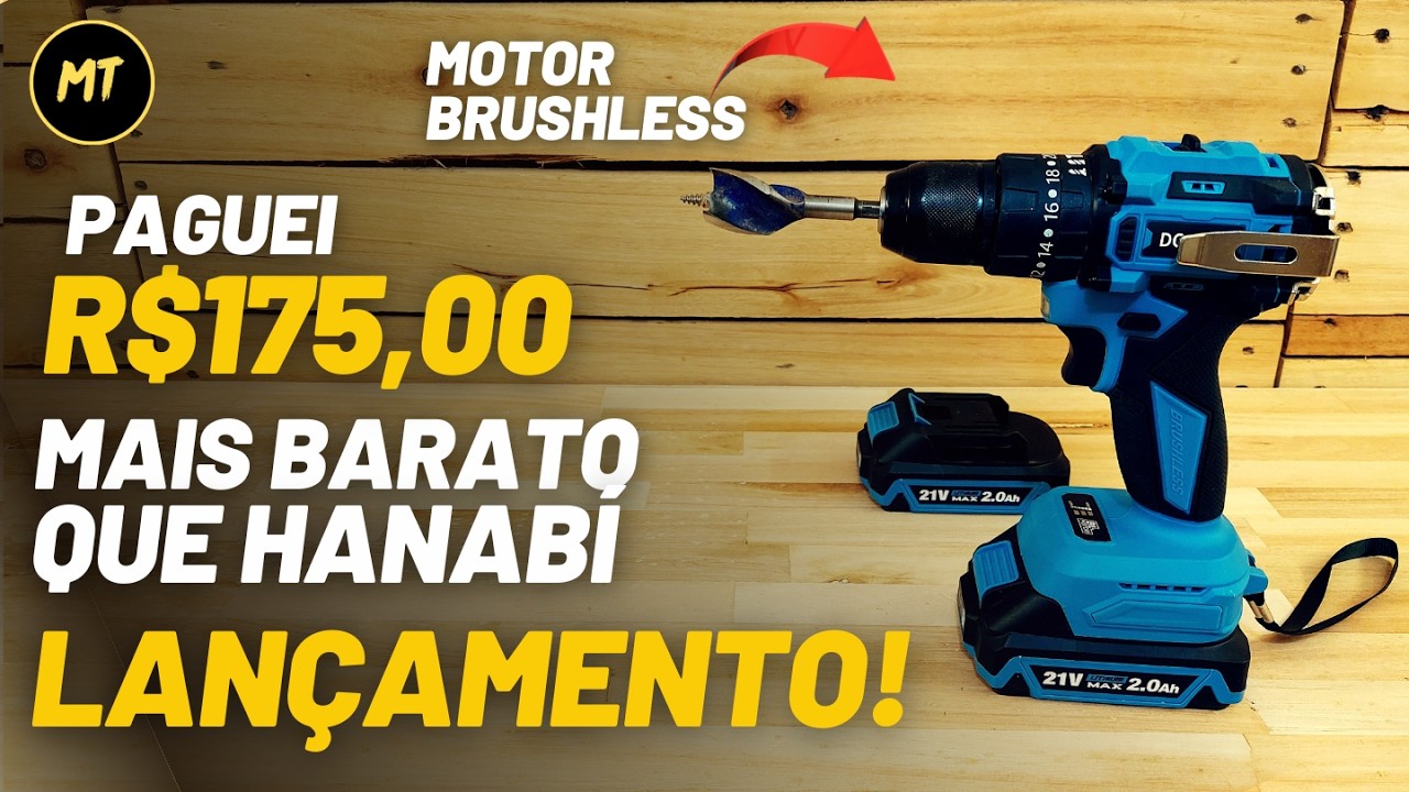 LANÇAMENTO! NOVA PARAFUSADEIRA DOBEVI 21V — MAIS BARATA que HANABI e THE BLACK TOOLS! VALE A PENA?
