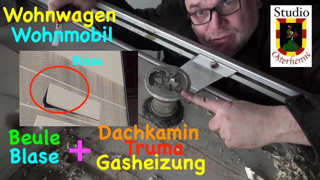 Wohnmobil Abgaskamin Dachkamin Gasheizung Truma Tipp zur Blase in der Aussenhaut Tipps #TrumaKamin