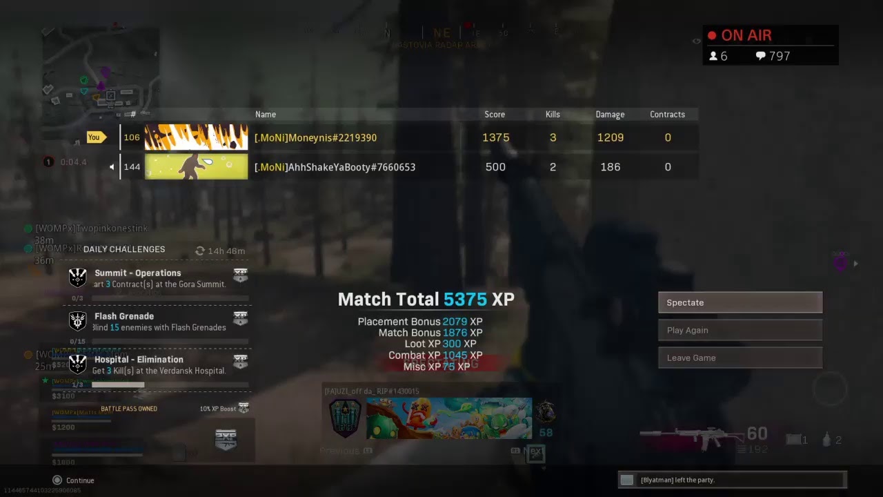 Moneynis LIVE: Streaming With The Subs! Part 52 Warzone Edition
