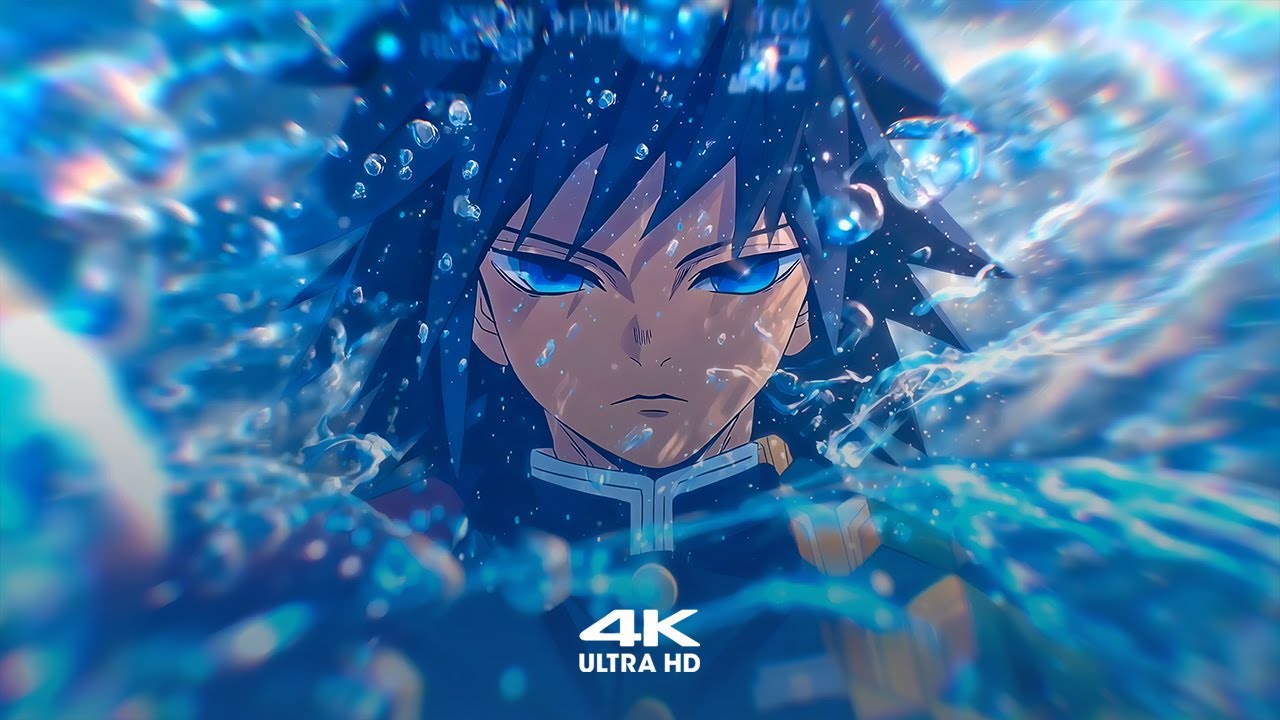 Giyu Tomioka Water Breathing 🌊 | Demon Slayer 4K Live Wallpaper + Screensaver