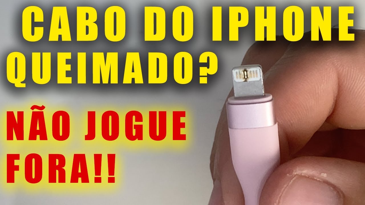 O iPhone não carrega? Aprenda a consertar seu cabo lightning SEM GASTAR NADA!