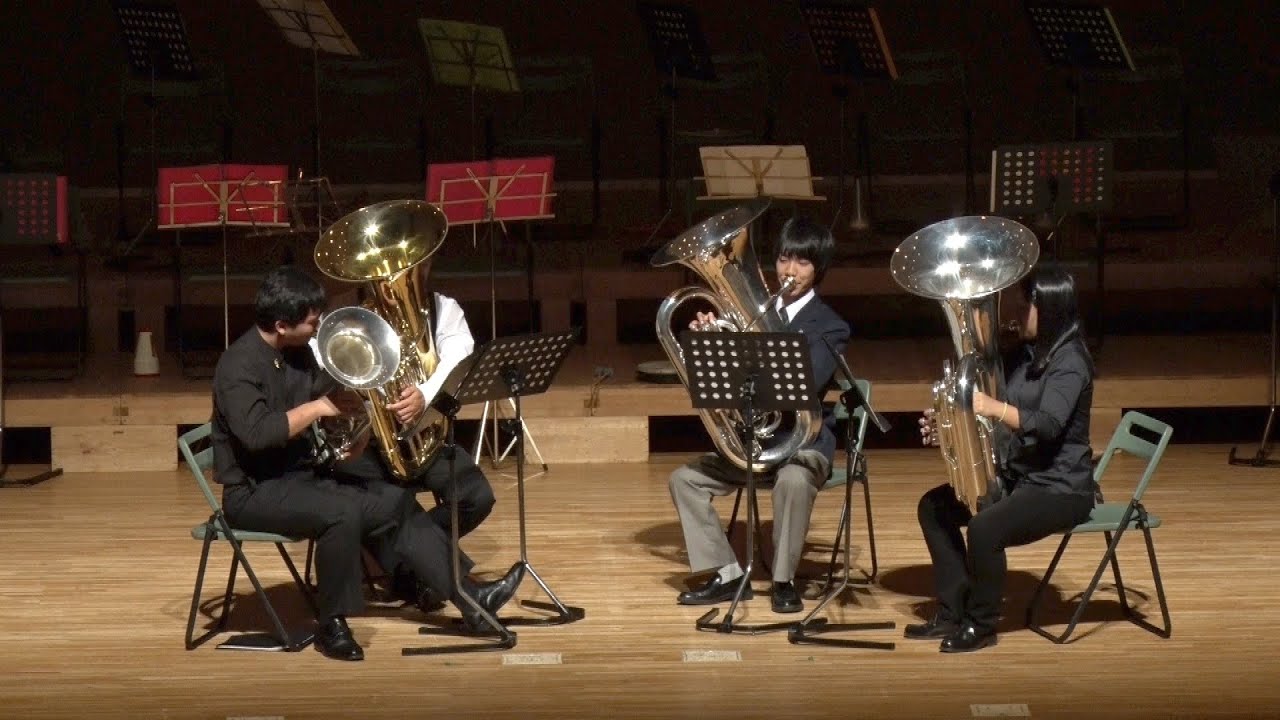 The When Tubas Waltz（バリチュー四重奏）／七飯町立大中山中学校吹奏楽部2016