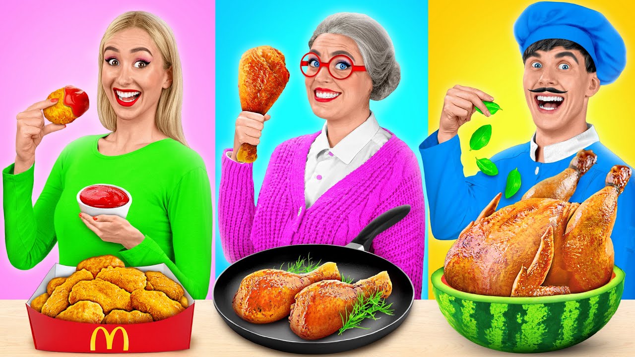 Défi De Cuisine Moi vs Grand-Mère | Trucs et Astuces de Cuisine par Mega DO Challenge