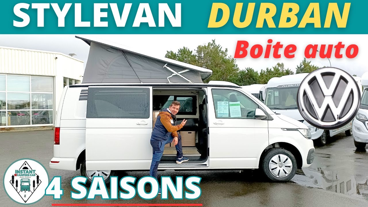 4 SAISONS - Présentation STYLEVAN DURBAN Boite Auto Volkswagen Collection 2023 *Instant Camping-Car*