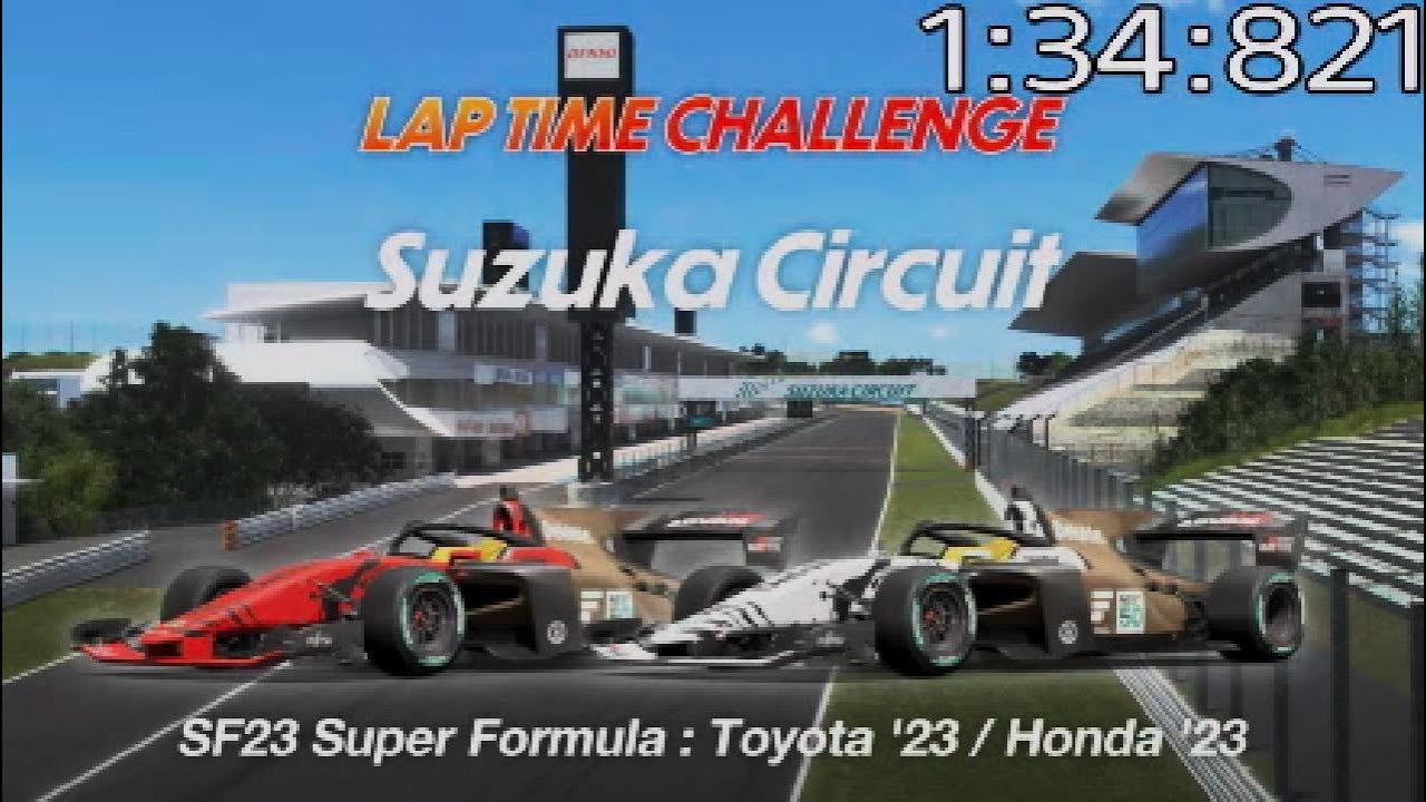 Lap Time Challenge - Super Formula 23' Suzuka - Gold Controller Lap Guide - Gran Turismo 7