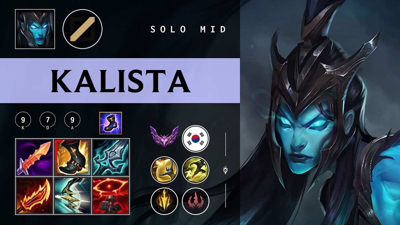 Kalista Mid vs Orianna - KR Master Patch 26.05