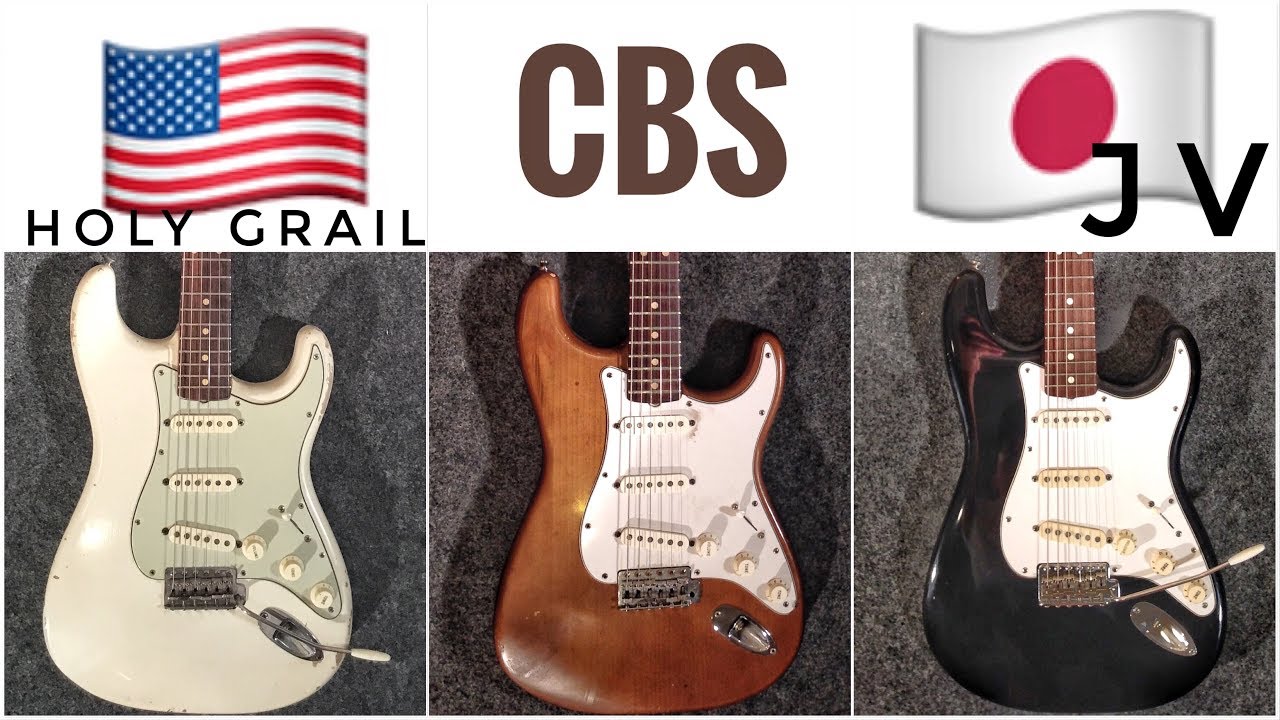 Fender JV Japan Vs PRE CBS Vs CBS - Fender Stratocaster Comparison