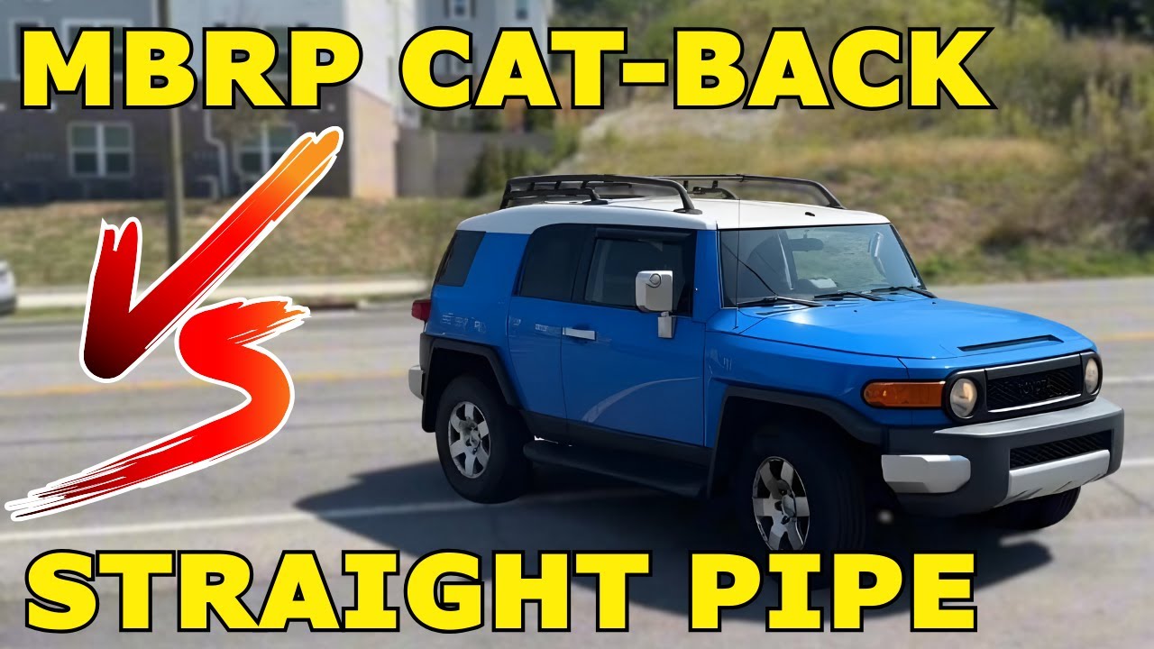 Toyota FJ Cruiser 4.0L V6: MBRP Cat-Back vs Straight Pipe!