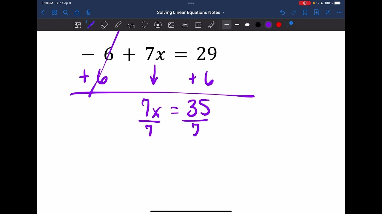 Solving Linear Equations in One Variable