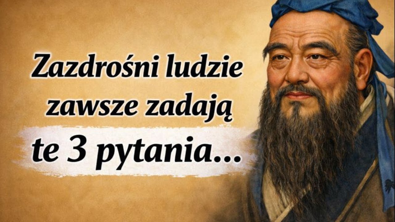 Kong Fuzi: Zazdrośni ludzie zawsze zadają te 3 pytania
