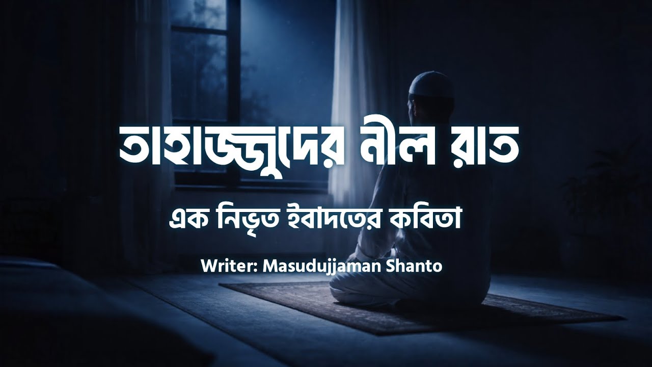 তাহাজ্জুদের নীল রাত | Tahajjud Night Dua | এক নিভৃত ইবাদতের কবিতা | Islamic Voice Over