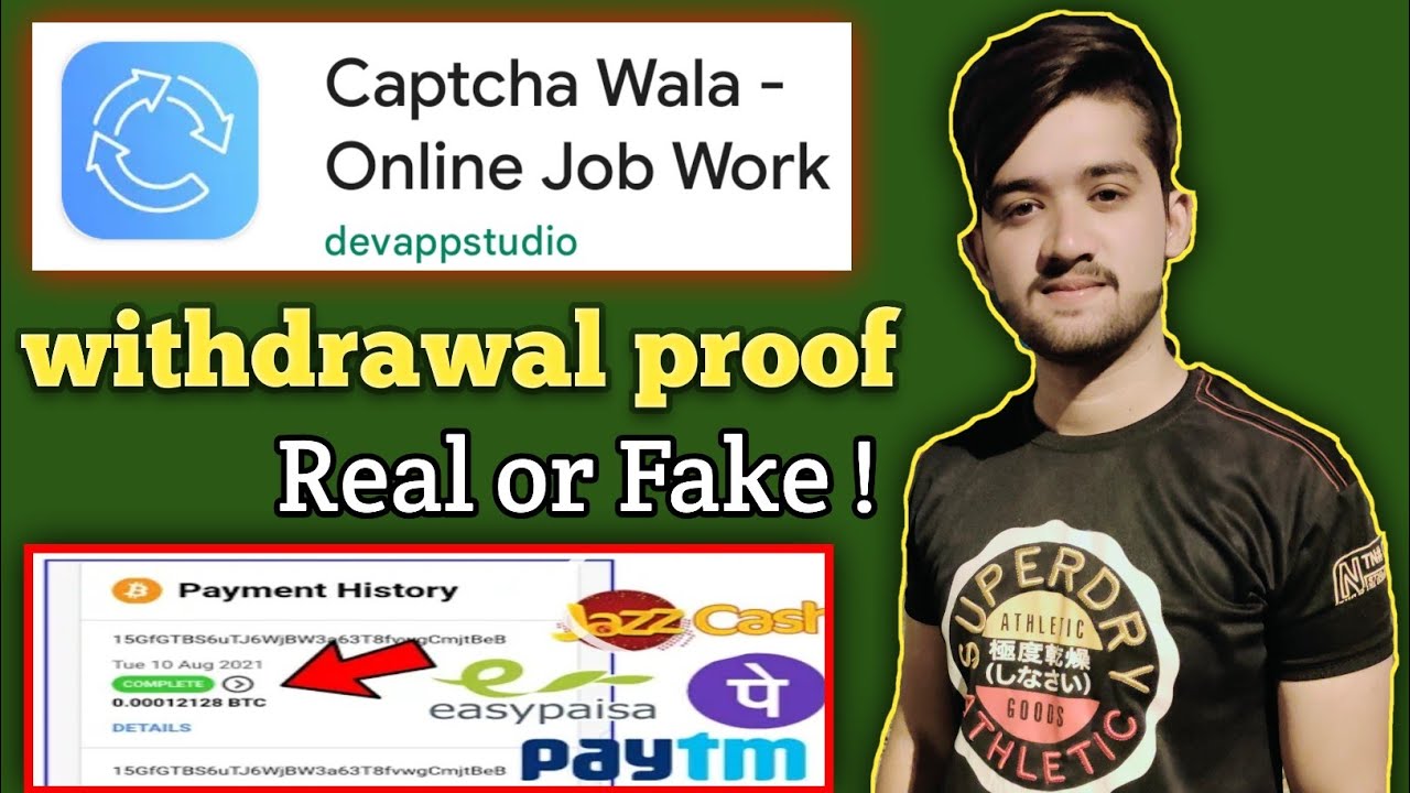 Captcha wala app withdrawal proof // Captcha wala app real or Fake // Captcha wala app review ?