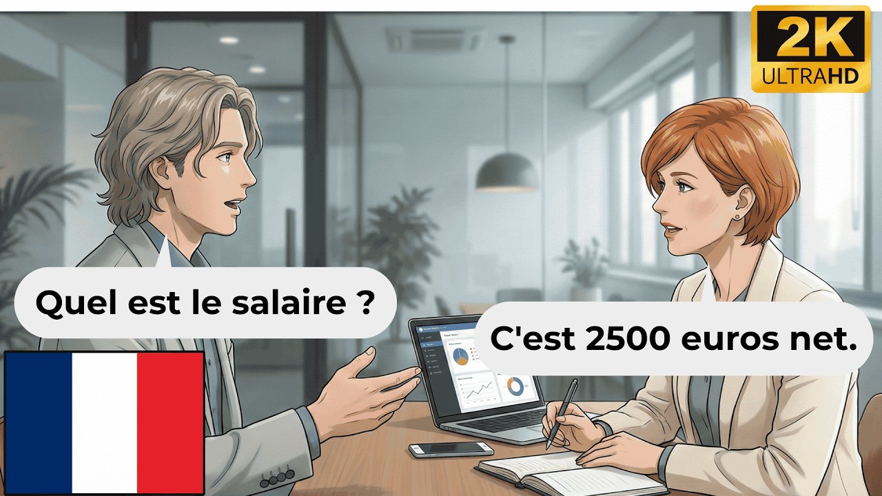 25 Minutes to Master Your Job Interview in France | Learn French Easy With  DELF A1-A2-B1