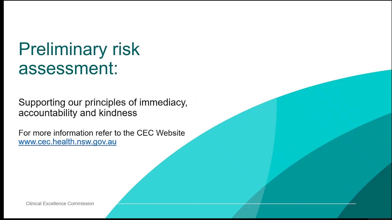 Preliminary Risk Assessment &ndash; Presentation