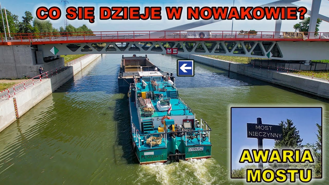 Przekop Mierzei Wiślanej - 4tap- Co dzieje w Nowakowie? Awaria mostu.Jednostki wracają do portu.
