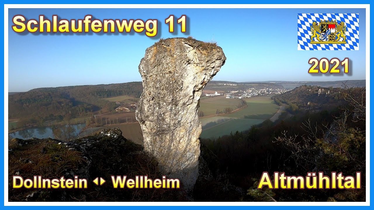 Wanderung entlang dem Schlaufenweg 11 von Dollnstein nach Wellheim | Altm&uuml;hltal 2021