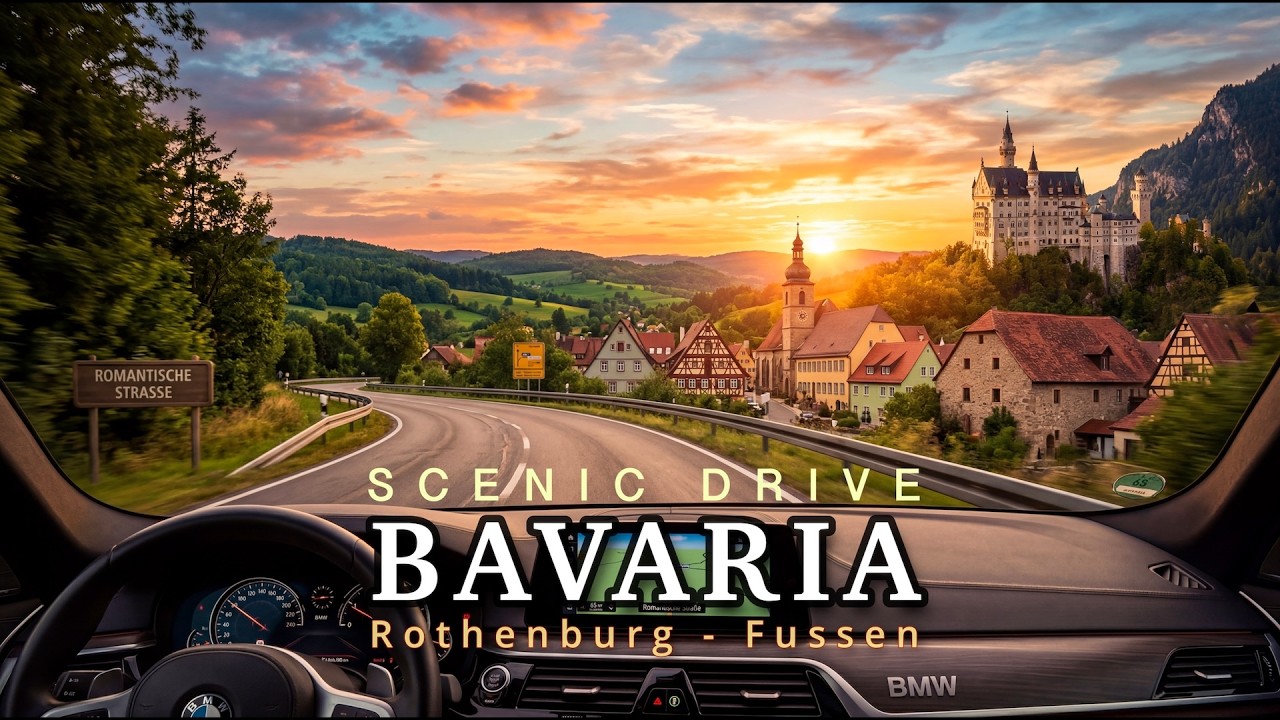 Scenic Drive  🚗  from Rothenburg to  Fussen