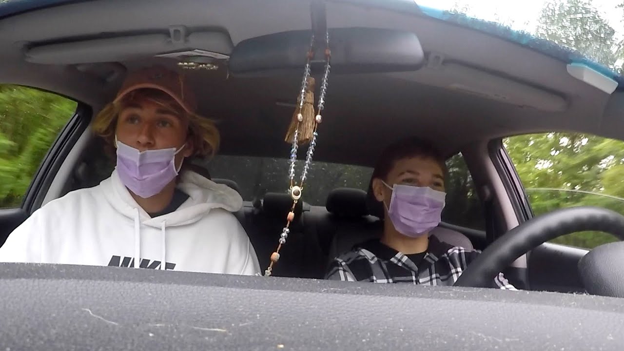 2 Kids Stealing Car caught with Dash Cam Footage