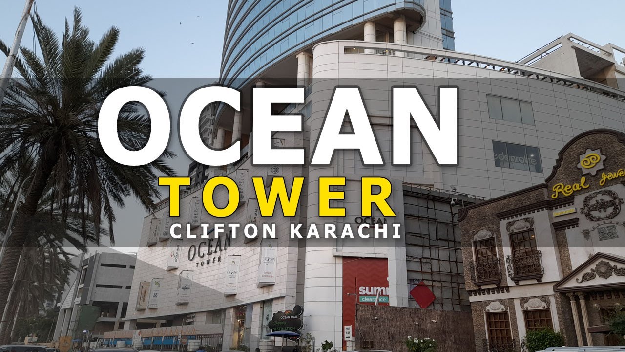 Ocean Mall Cliftton Karachi ( Uzma Shopping Center to Ocean Mall ) Walking tour.