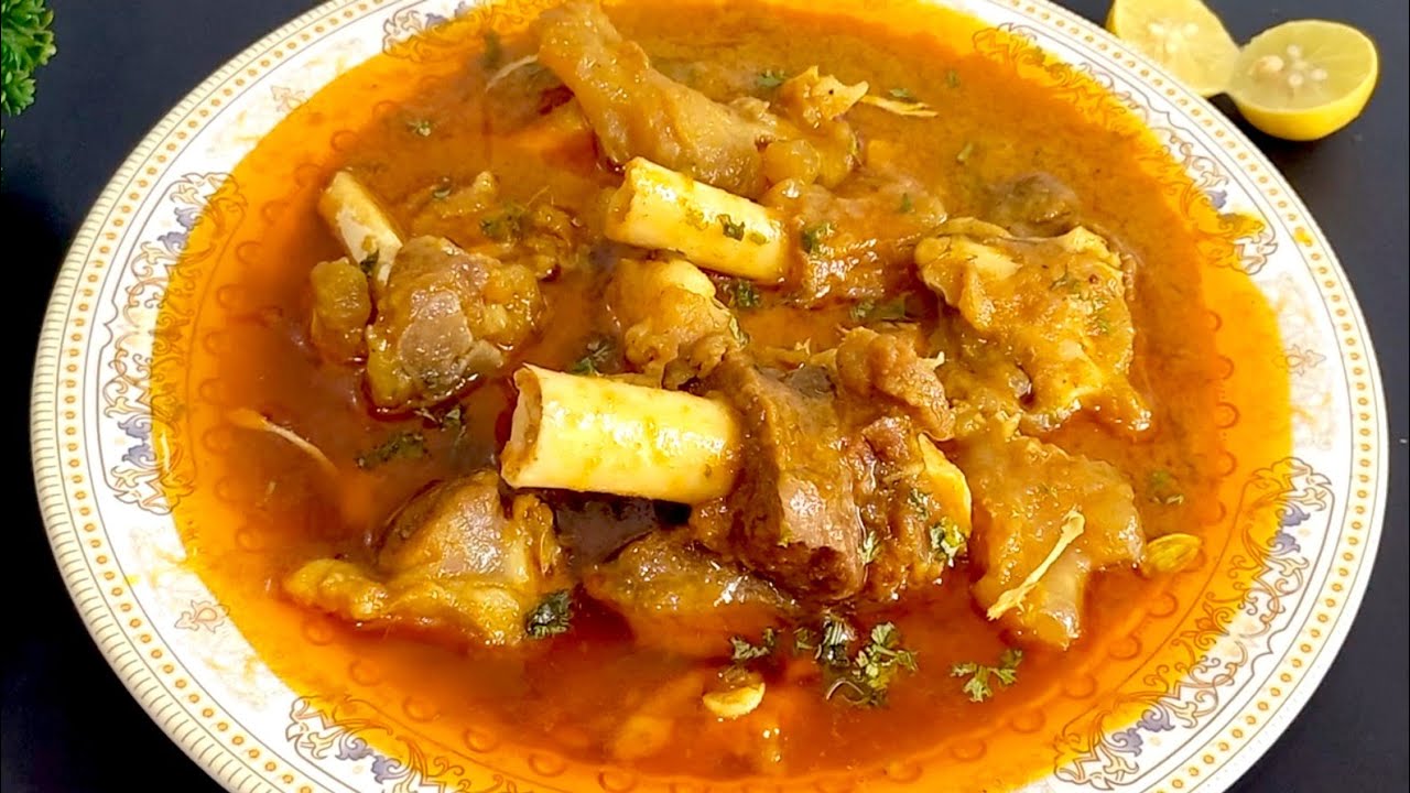 Lucknowi Mutton Nihari Recipe | Bakre Ke Paye Ki Recipe | Mutton Paya Recipe
