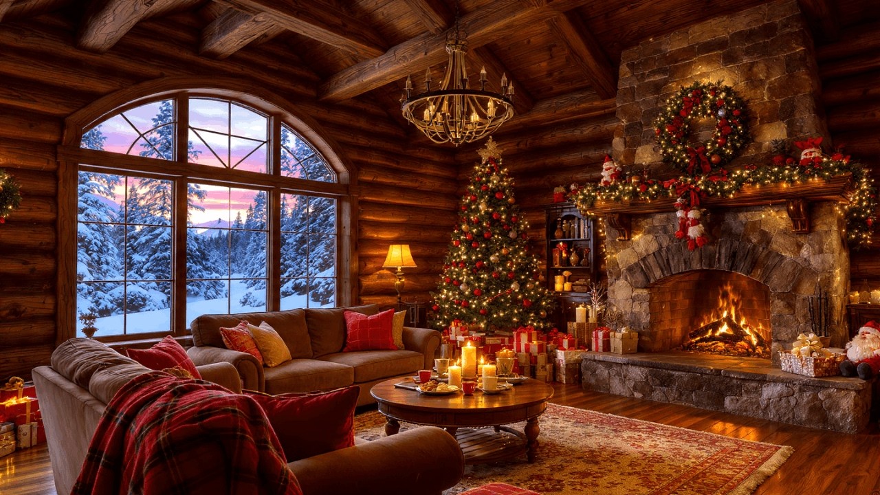 Relaxing Jazz by Warm Fireplace 🔥 Focus Music for Work & Study