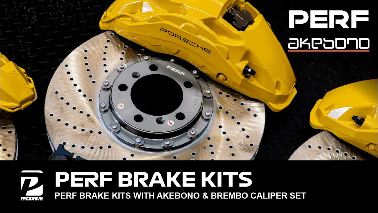 PERF ชุดเบรค Bolt-on ตรงรุ่น Akebono 10 pots x Brembo Caliper Set จานเหล็ก หรือ เซรามิค Ceramic 