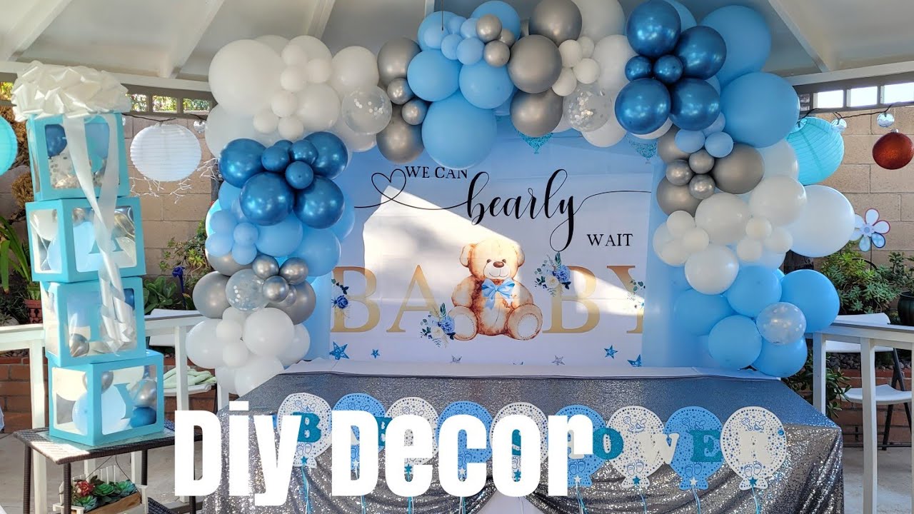 Let's Decorate: Baby Boy Baby Shower Balloon Garland